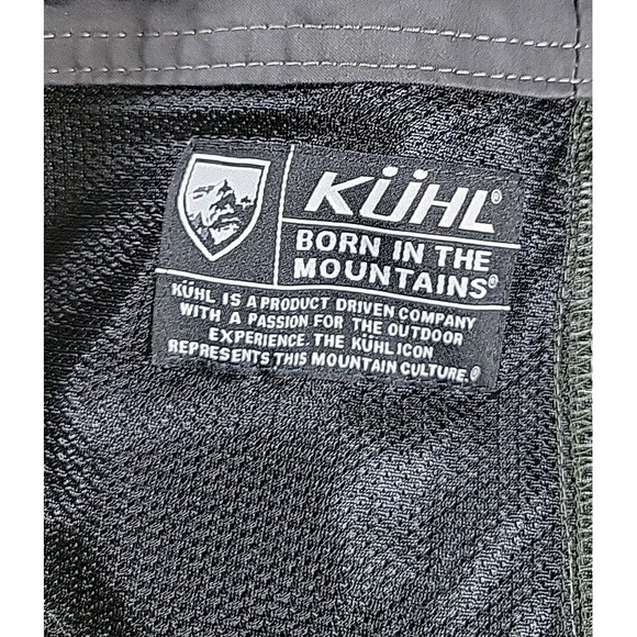 Kuhl Born In The Mountain Shorts Mens 40 Olive‎ GREEN Cargo Outdoor Gorp Hike - Picture 6 of 12
